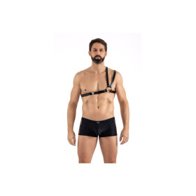 Harnais homme simili cuir double lanières sur épaule 